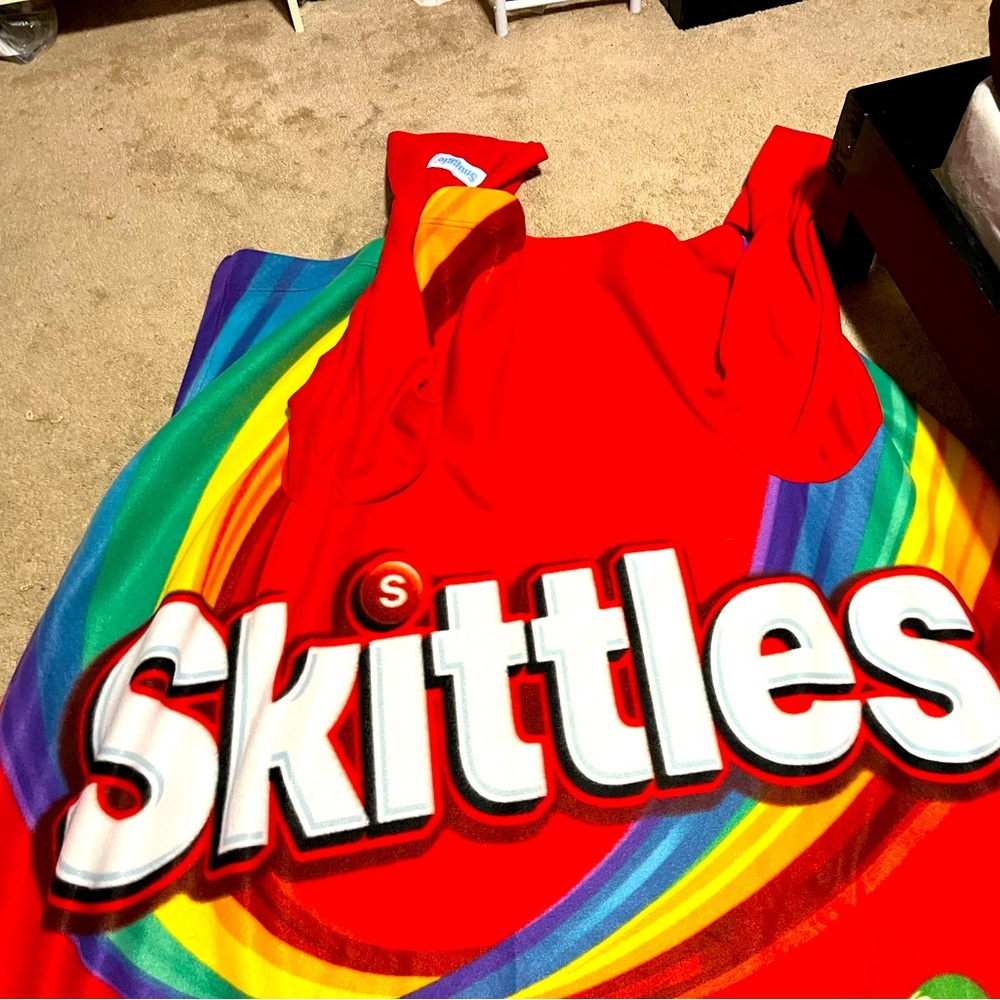 Skittles snuggie blanket